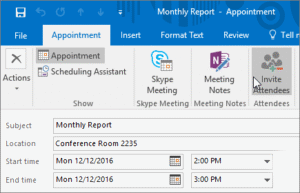 Schedule an appointment in Outlook
