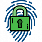 personal id Lock over fingerprint