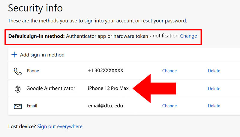 Multi-Factor Authentication Change App